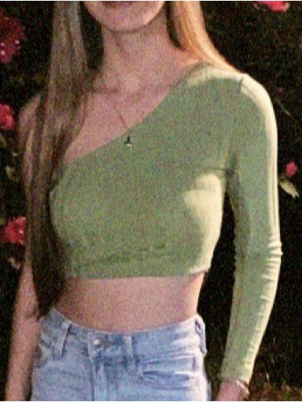 Top color green. Size:XS